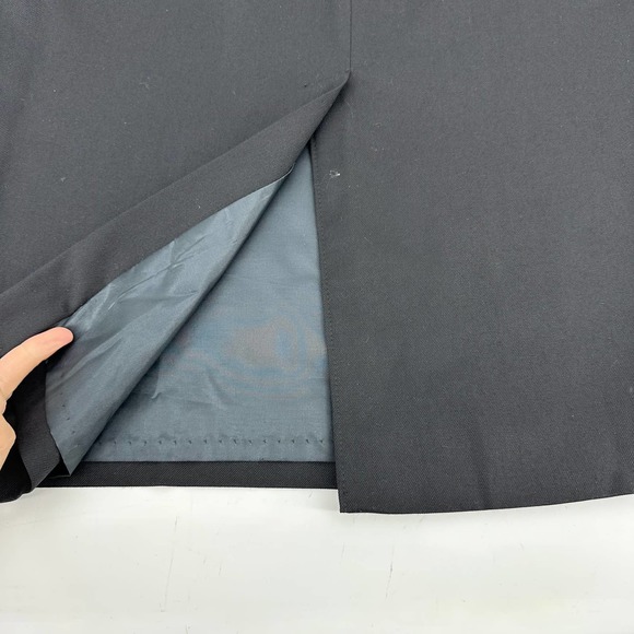 Vintage Pendleton skirt women's size 12 black midi fully lined zipper back wool - Picture 3 of 7
